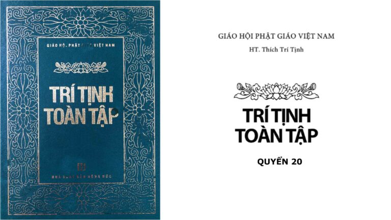 Trí Tịnh Toàn tập Quyển 20