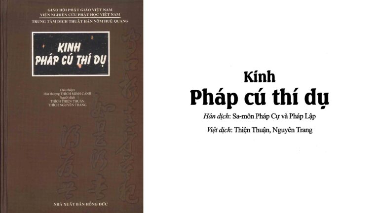 Kinh Pháp Cú Thí Dụ